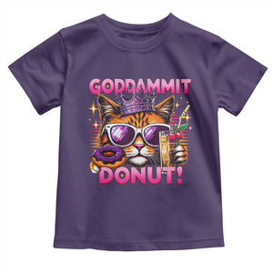 Funny Goddammit Cat Princess Meme Toddler T Shirt Cartoon Style