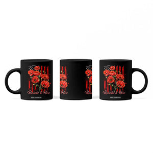 Remember And Honor Memorial Day Coffee Mug Red Poppy Flowers TS11 Print Your Wear