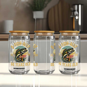 Fishing 60th Birthday Glass Can O Fish Ally 60 Years Old Fisherman Gifts TS11 Print Your Wear