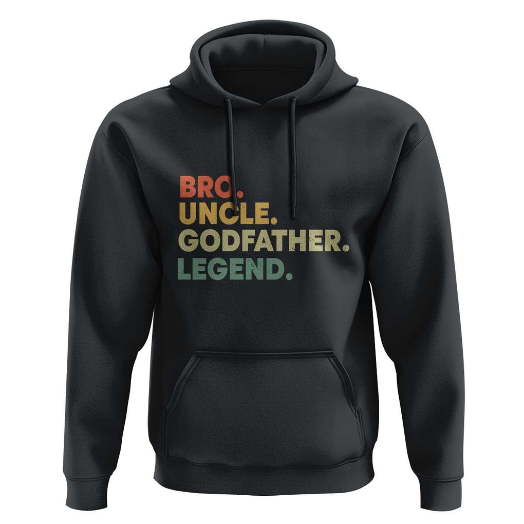 Funny Uncle Godfather Legend Hoodie Favourite Unc Family Relationship Father's Day TS11 Black Print Your Wear