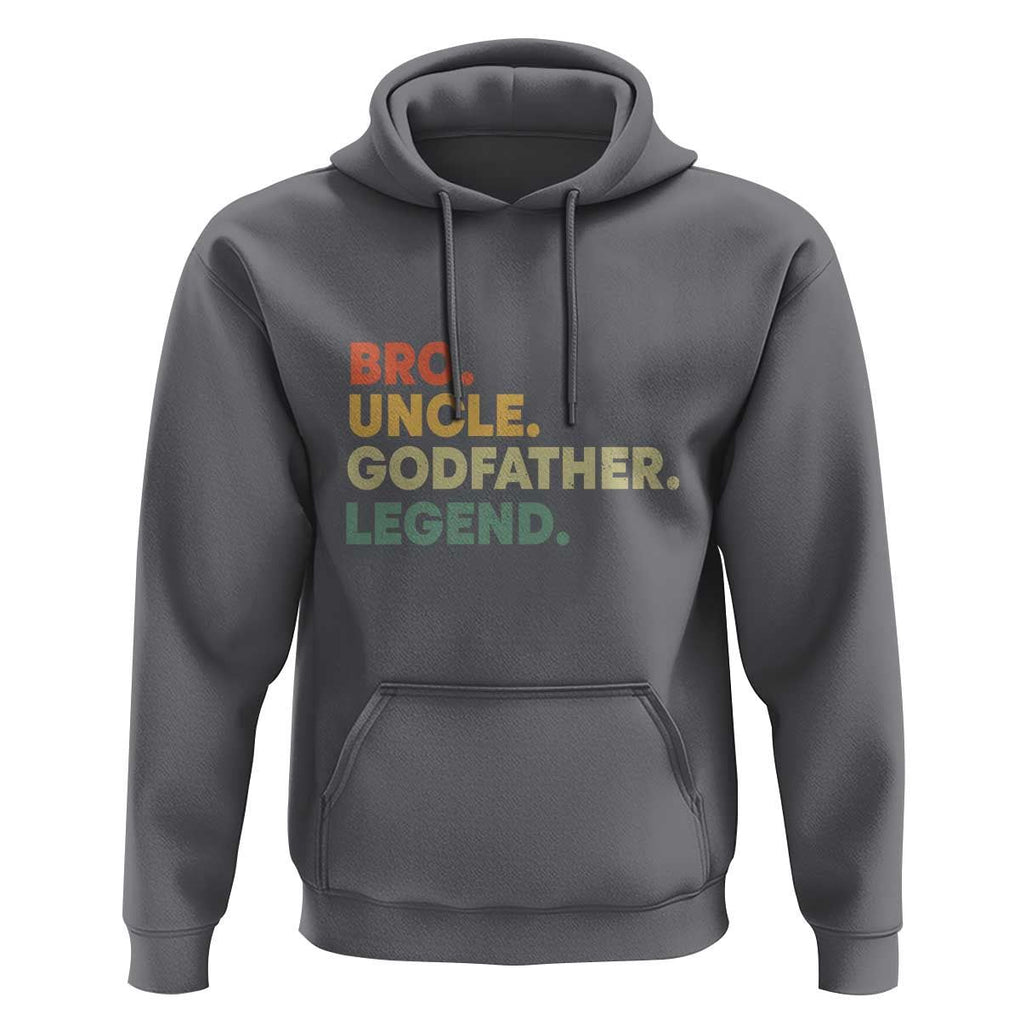 Funny Uncle Godfather Legend Hoodie Favourite Unc Family Relationship Father's Day TS11 Charcoal Print Your Wear