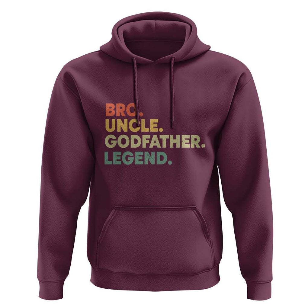 Funny Uncle Godfather Legend Hoodie Favourite Unc Family Relationship Father's Day TS11 Maroon Print Your Wear