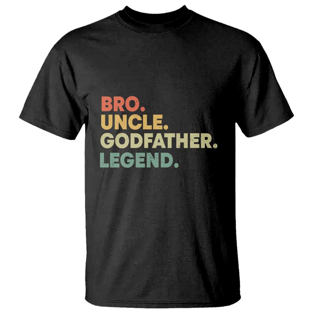 Funny Uncle Godfather Legend T Shirt Favourite Unc Family Relationship Father's Day TS11 Black Print Your Wear