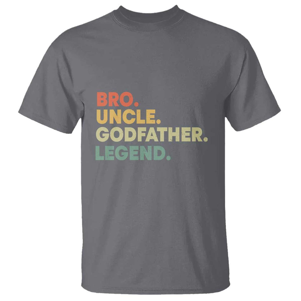 Funny Uncle Godfather Legend T Shirt Favourite Unc Family Relationship Father's Day TS11 Charcoal Print Your Wear