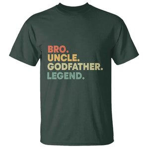 Funny Uncle Godfather Legend T Shirt Favourite Unc Family Relationship Father's Day TS11 Dark Forest Green Print Your Wear