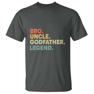 Funny Uncle Godfather Legend T Shirt Favourite Unc Family Relationship Father's Day TS11 Dark Heather Print Your Wear