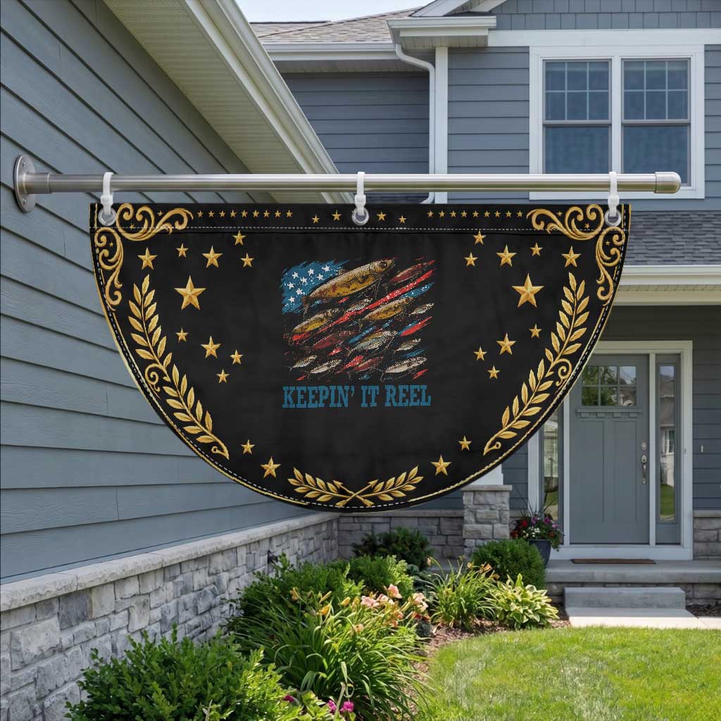 Funny Fisherman Keepin It Reel Patriotic Fan Flag Fishing Lure American Flag Bass Fishing TS11 2pcs pack Vintage Black Print Your Wear