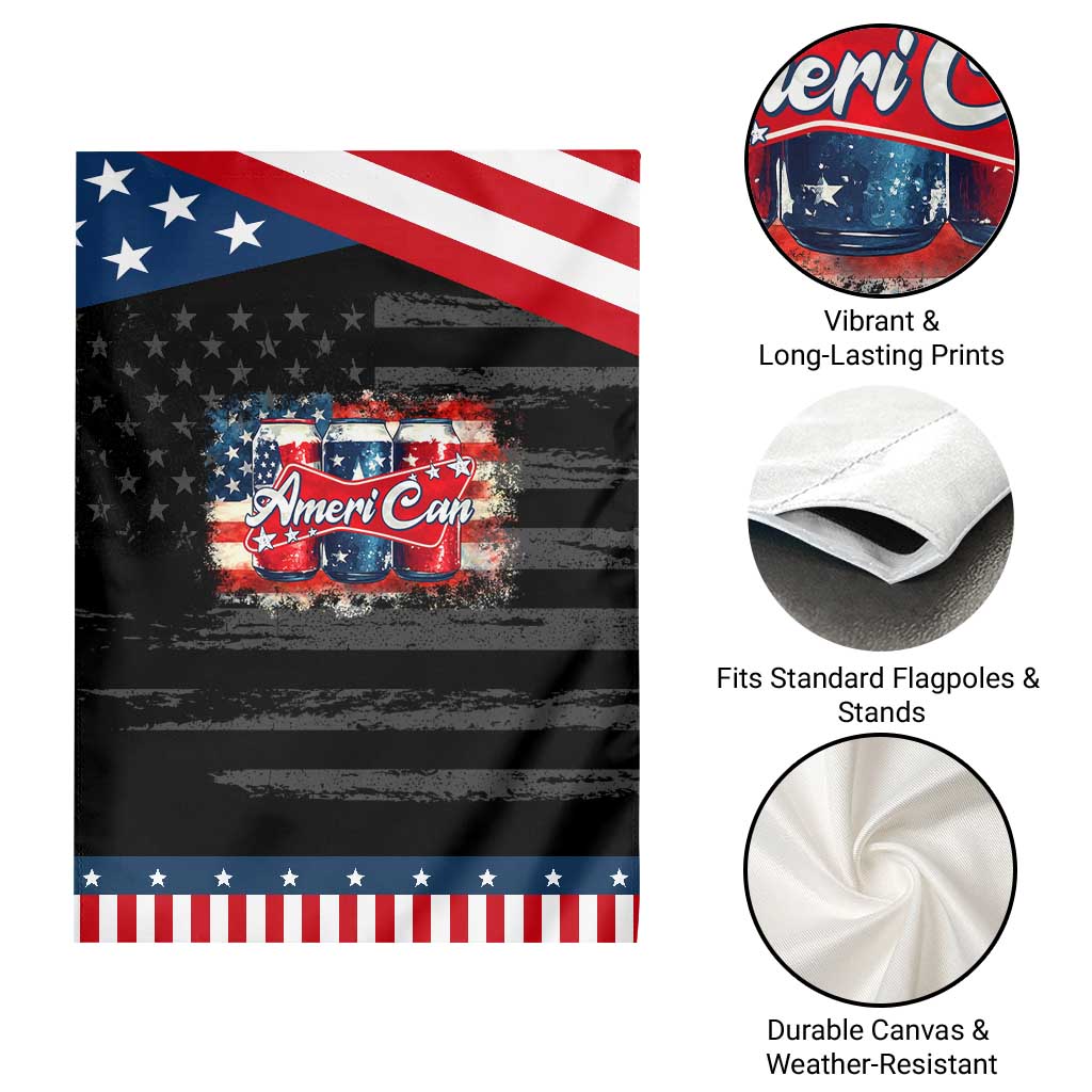 Funny AmeriCan Beer 4th of July Drinking Garden Flag American Flag USA Beer Can TS11 Print Your Wear