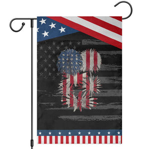 Funny American Fireworks Patriotic July 4th US Flag Garden Flag TS11 Distressed Black Blue Print Your Wear