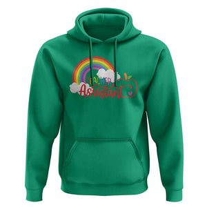 Teacher Assistant Hoodie Back To School Rainbow Apple Cloud TS11 Irish Green Print Your Wear
