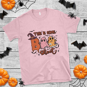 Funny This Is Some Boo Sheet T Shirt Halloween Ghost Witch Hat TS11 Light Pink Print Your Wear