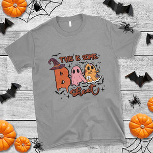 Funny This Is Some Boo Sheet T Shirt Halloween Ghost Witch Hat TS11 Sport Gray Print Your Wear