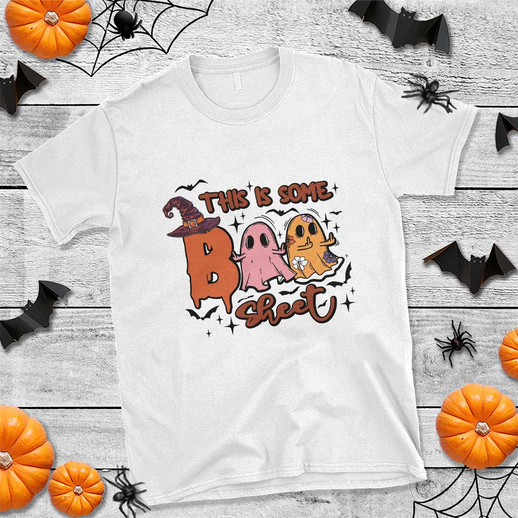 Funny This Is Some Boo Sheet T Shirt Halloween Ghost Witch Hat TS11 White Print Your Wear