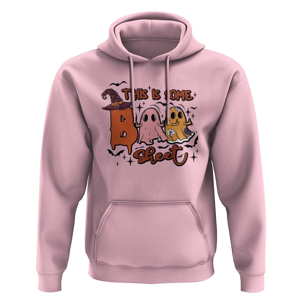 Funny This Is Some Boo Sheet Hoodie Halloween Ghost Witch Hat TS11 Light Pink Print Your Wear