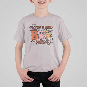 Funny This Is Some Boo Sheet T Shirt For Kid Halloween Ghost Witch Hat TS11 Ice Gray Print Your Wear