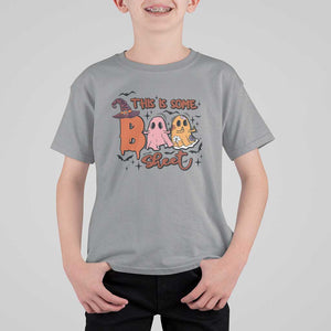 Funny This Is Some Boo Sheet T Shirt For Kid Halloween Ghost Witch Hat TS11 Sport Gray Print Your Wear