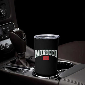 Morocco Football Throwback Design Vintage Moroccan Flag Jersey Style Tumbler Cup TS11 Print Your Wear
