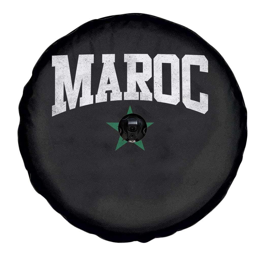 Morocco Maroc Pride Spare Tire Cover Moroccan Heritage Vintage Green Star TS11 Print Your Wear