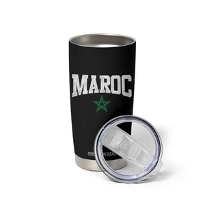 Morocco Maroc Pride Tumbler Cup Moroccan Heritage Vintage Green Star TS11 Print Your Wear