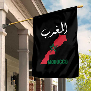 Proud Moroccan Vintage Marocco Map with Arabic Characters Garden Flag TS11 Print Your Wear