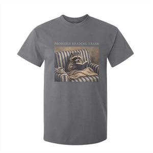 Funny Raccoon Book Lover T Shirt For Kid Probably Reading Trash Bookworms Teachers
