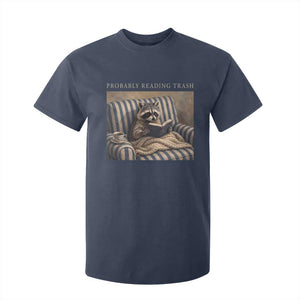 Funny Raccoon Book Lover T Shirt For Kid Probably Reading Trash Bookworms Teachers