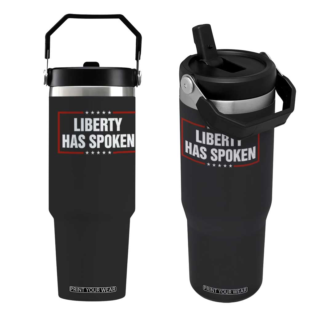Liberty Has Spoken Funny Basketball Pointing Meme Flip Straw Tumbler TS11 One Size: 30 oz Black Print Your Wear
