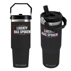 Liberty Has Spoken Funny Basketball Pointing Meme Flip Straw Tumbler TS11 One Size: 30 oz Black Print Your Wear