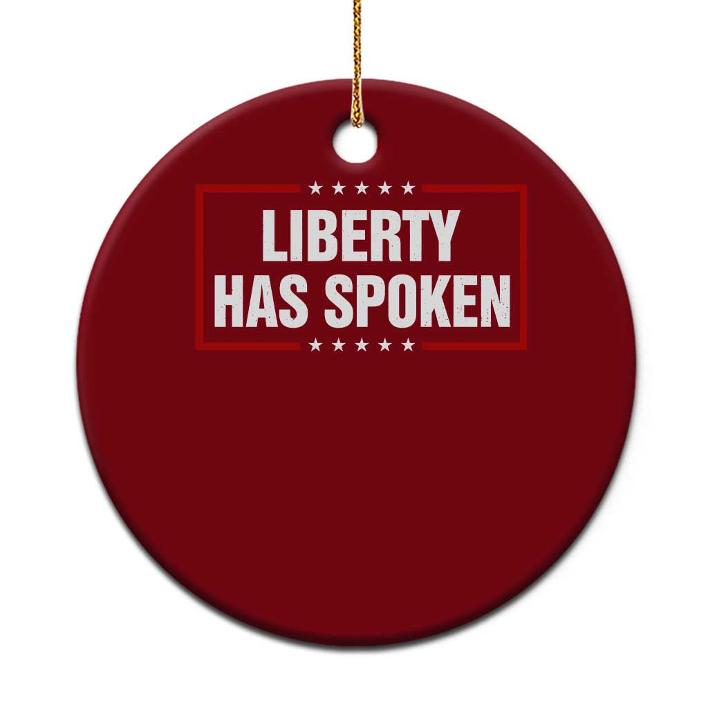 Liberty Has Spoken Funny Basketball Pointing Meme Ceramic Ornament