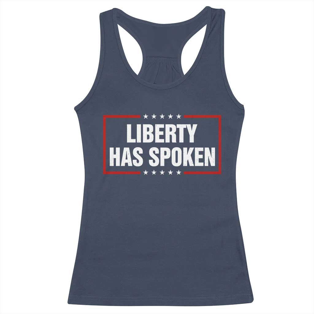 Liberty Has Spoken Funny Basketball Pointing Meme Racerback Tank Top