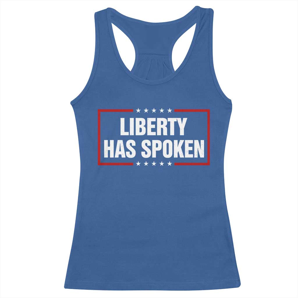 Liberty Has Spoken Funny Basketball Pointing Meme Racerback Tank Top