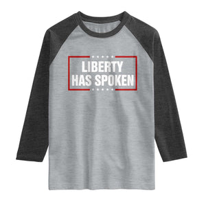 Liberty Has Spoken Funny Basketball Pointing Meme Raglan Shirt