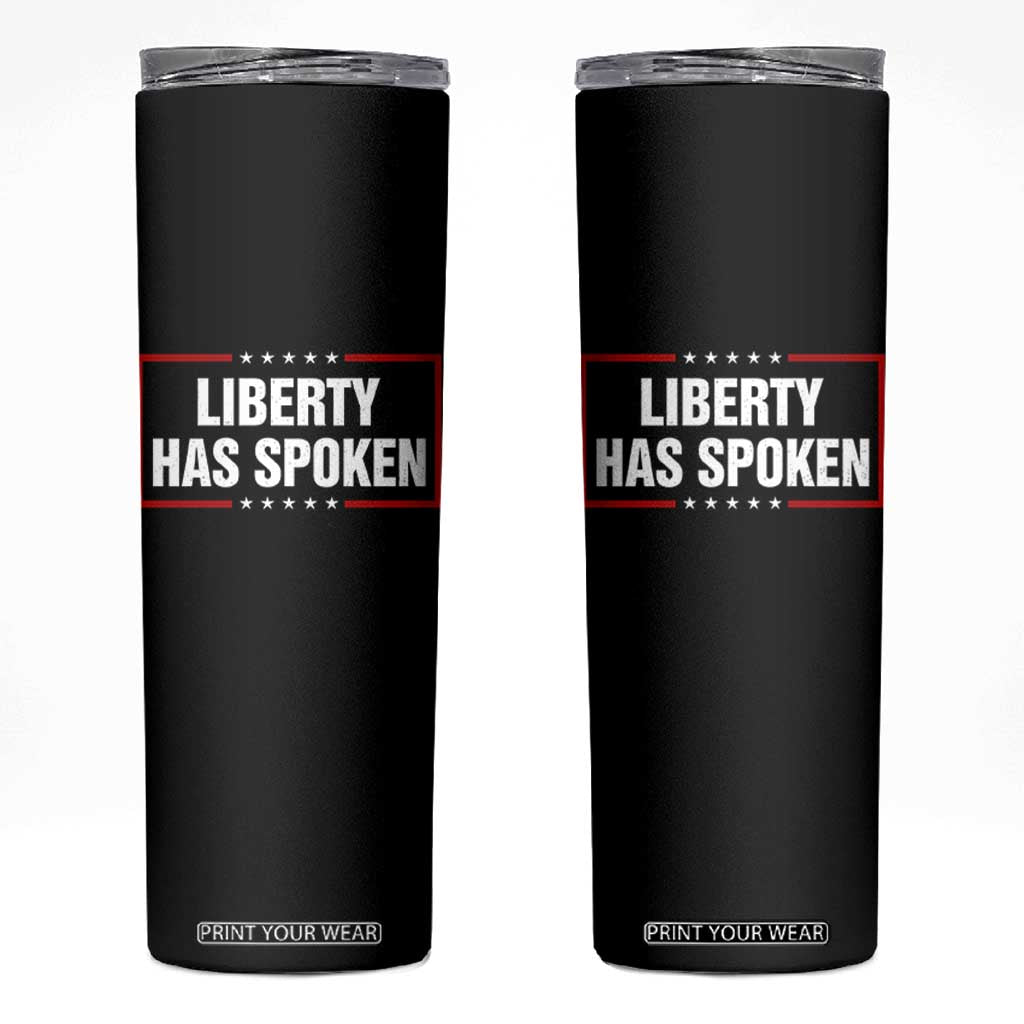 Liberty Has Spoken Funny Basketball Pointing Meme Skinny Tumbler TS11 Black Print Your Wear