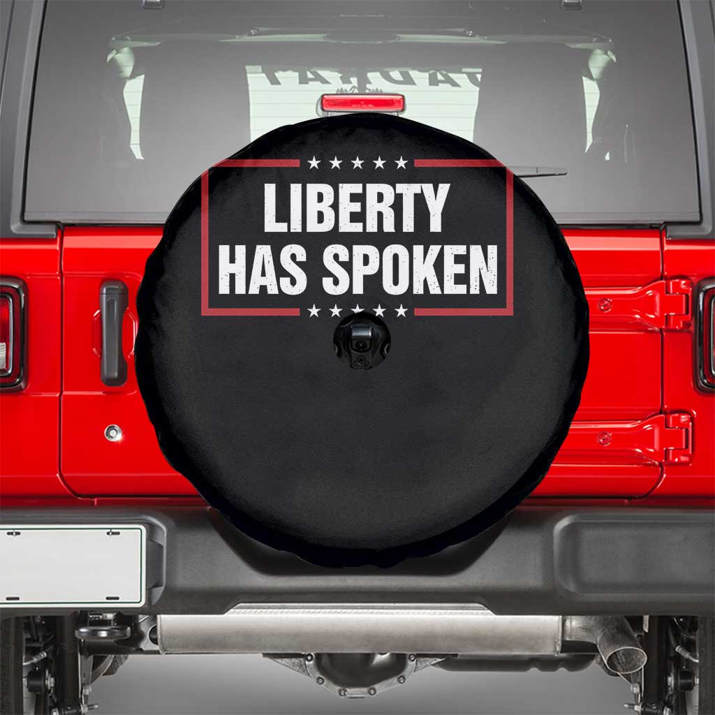 Liberty Has Spoken Funny Basketball Pointing Meme Spare Tire Cover TS11 Black Print Your Wear