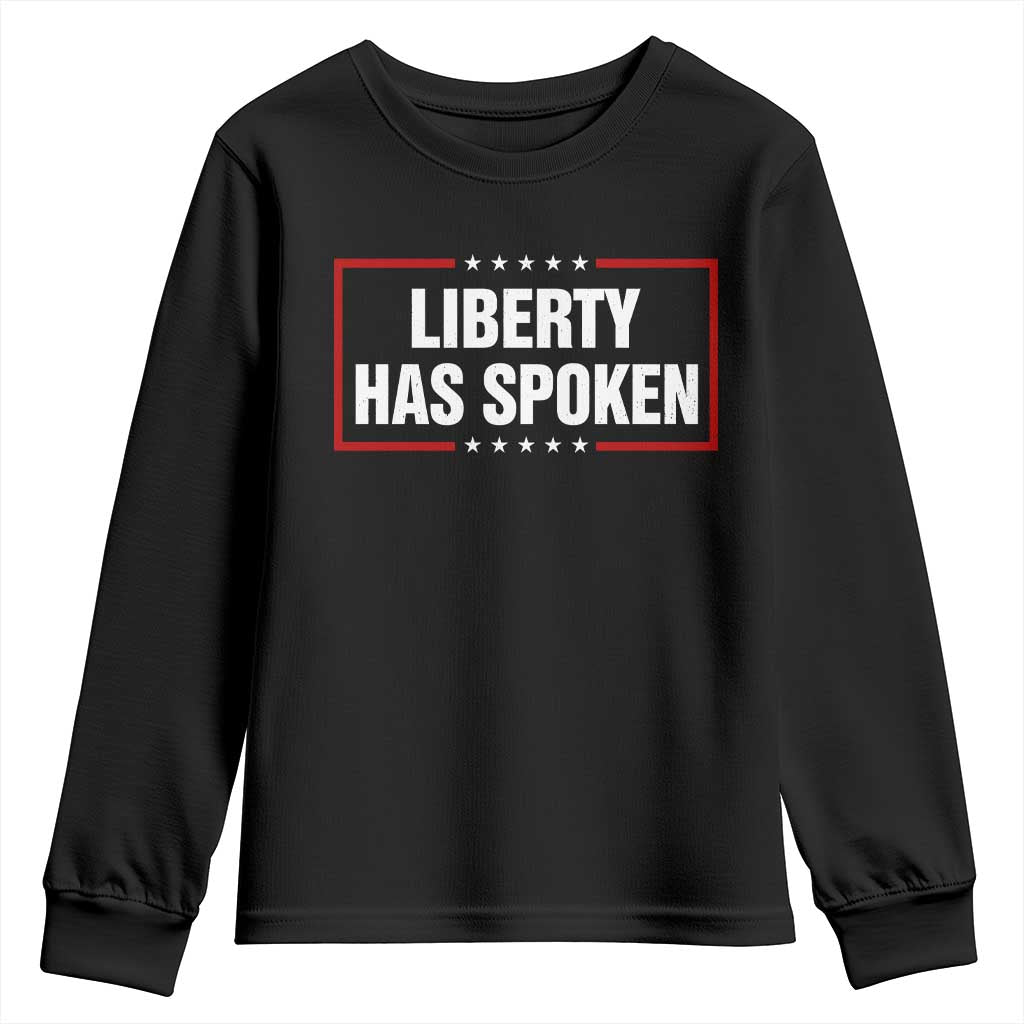 Liberty Has Spoken Funny Basketball Pointing Meme Youth Sweatshirt TS11 Black Print Your Wear
