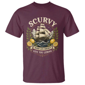 Scurvy When Life Doesnt Give You Lemons T Shirt Funny Pirate Lemon Vitamin C