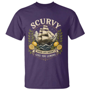 Scurvy When Life Doesnt Give You Lemons T Shirt Funny Pirate Lemon Vitamin C