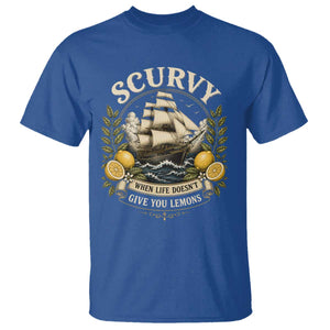 Scurvy When Life Doesnt Give You Lemons T Shirt Funny Pirate Lemon Vitamin C