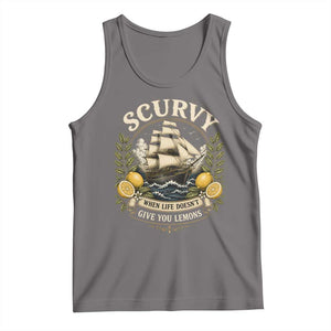 Scurvy When Life Doesnt Give You Lemons Tank Top Funny Pirate Lemon Vitamin C