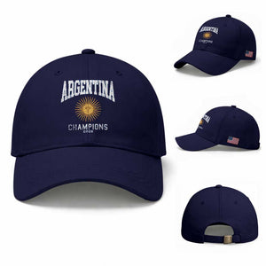 Argentina Champions 2026 Baseball Cap Argentinian Pride Vintage Sol De Mayo