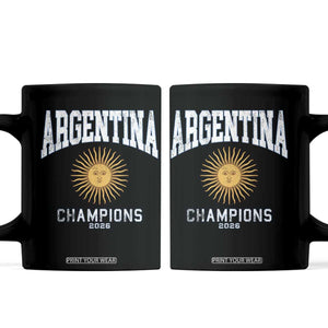 Argentina Champions 2026 Coffee Mug Argentinian Pride Vintage Sol De Mayo