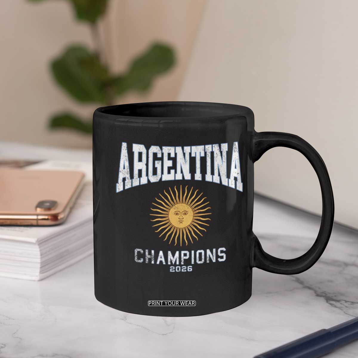 Argentina Champions 2026 Coffee Mug Argentinian Pride Vintage Sol De Mayo