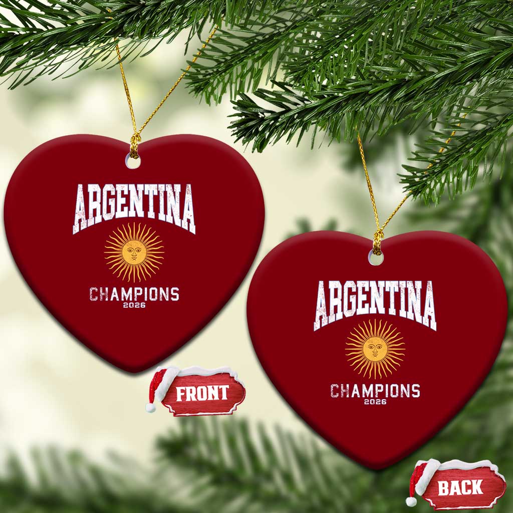 Argentina Champions 2026 Ceramic Ornament Argentinian Pride Vintage Sol De Mayo