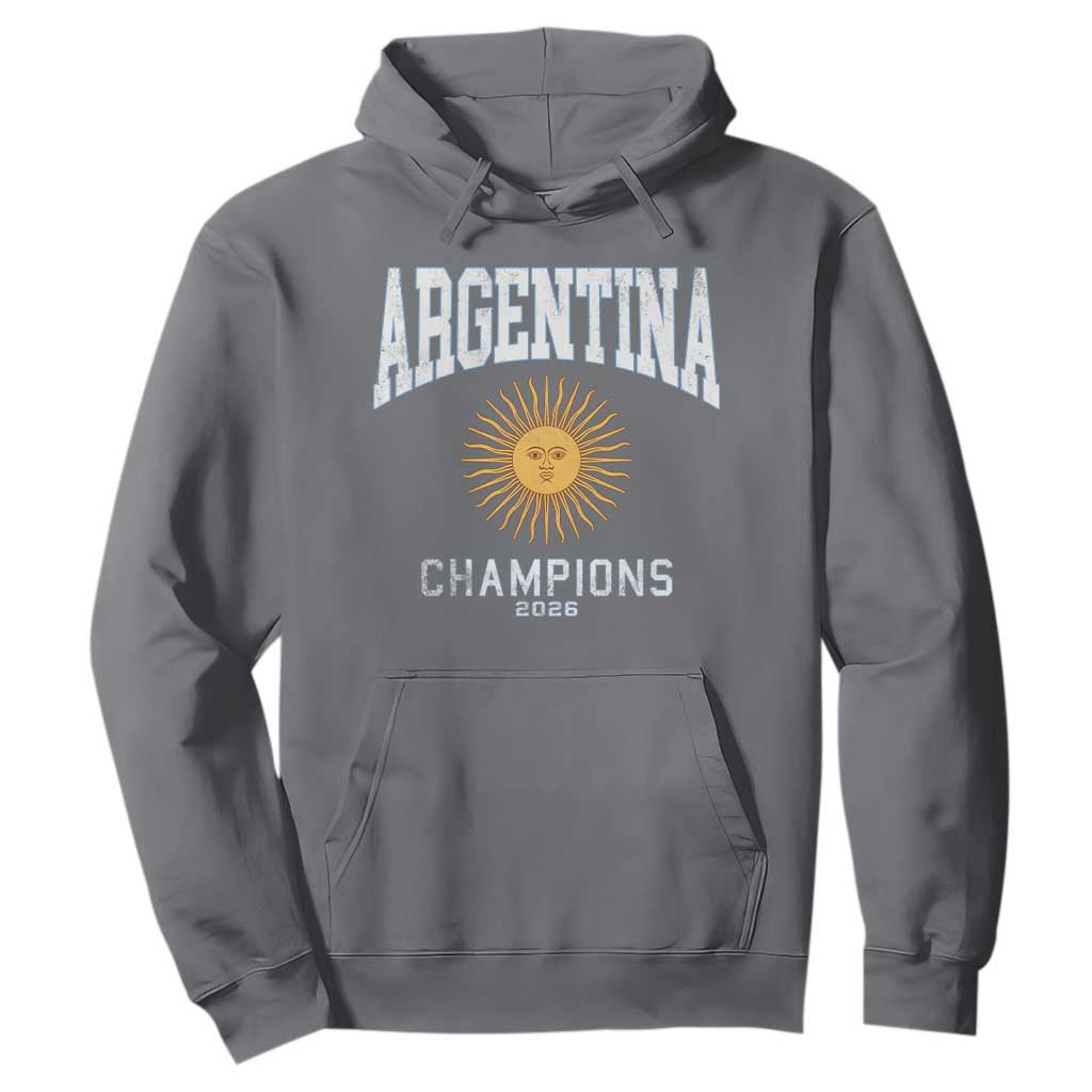 Argentina Champions 2026 Hoodie Argentinian Pride Vintage Sol De Mayo