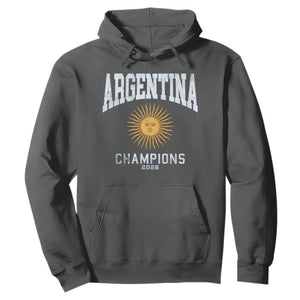 Argentina Champions 2026 Hoodie Argentinian Pride Vintage Sol De Mayo