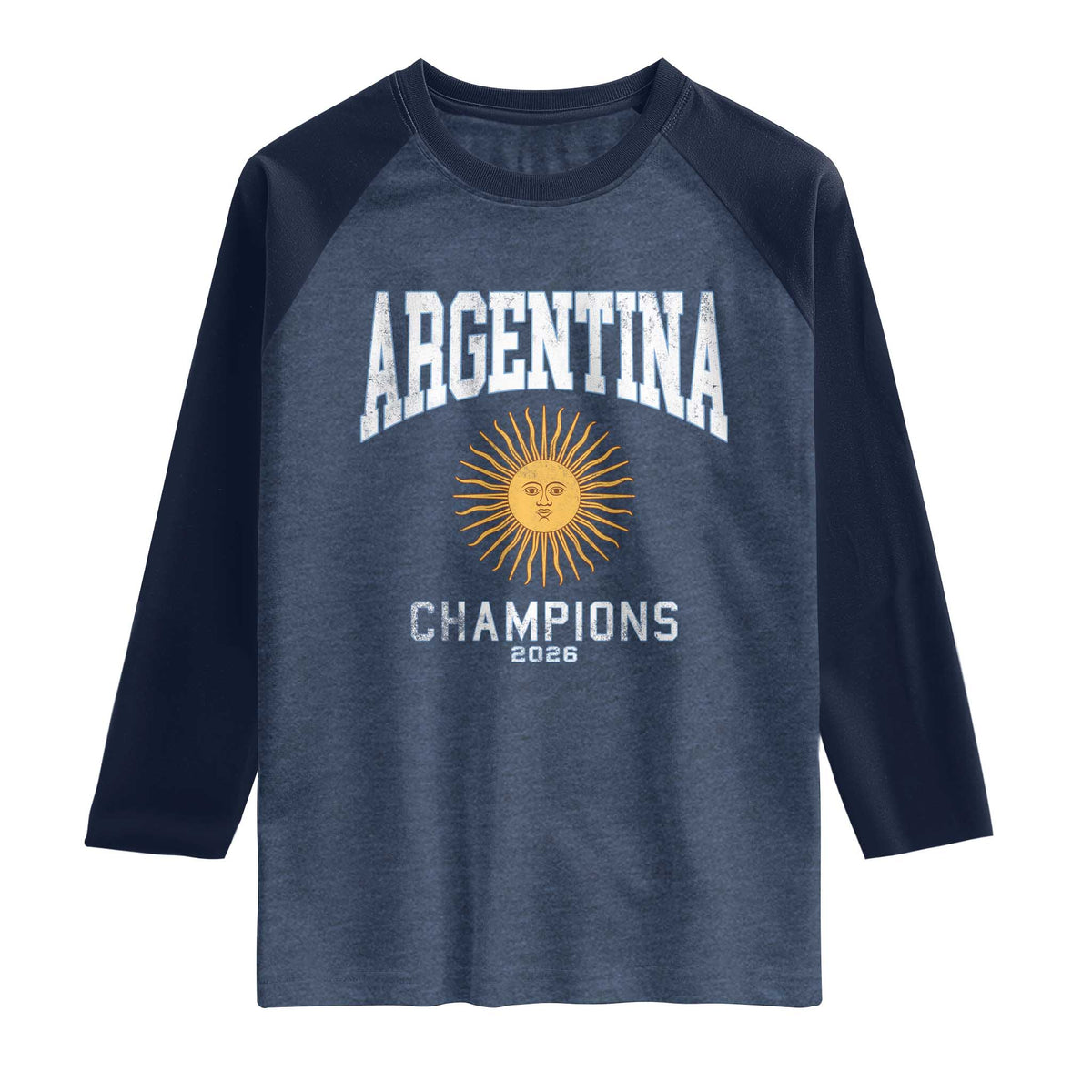 Argentina Champions 2026 Raglan Shirt Argentinian Pride Vintage Sol De Mayo