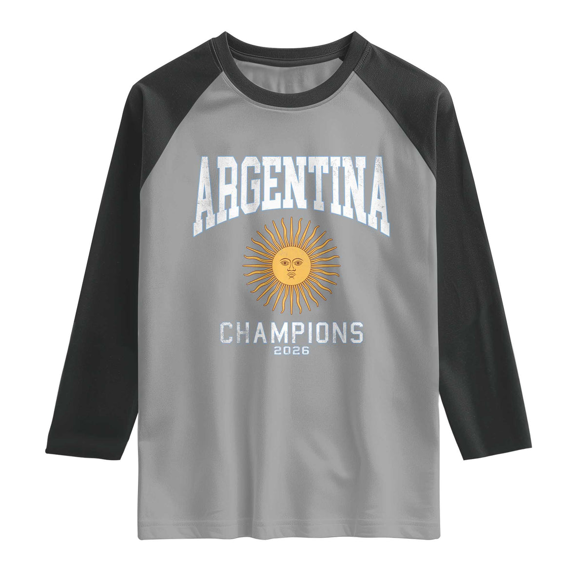 Argentina Champions 2026 Raglan Shirt Argentinian Pride Vintage Sol De Mayo