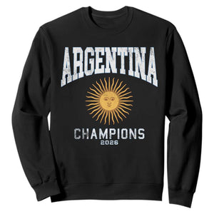 Argentina Champions 2026 Sweatshirt Argentinian Pride Vintage Sol De Mayo