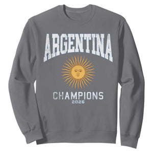 Argentina Champions 2026 Sweatshirt Argentinian Pride Vintage Sol De Mayo