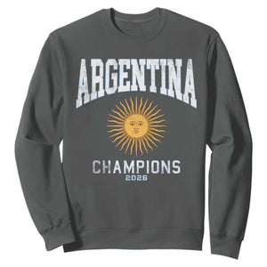 Argentina Champions 2026 Sweatshirt Argentinian Pride Vintage Sol De Mayo